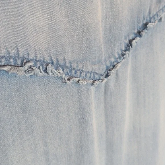 Cloth & Stone Light Blue Denim Shirt Dress - Picture 5 of 10